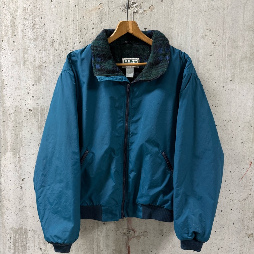 Vintage 90s L.L. Bean Fleece Lined Warm-up Jacket